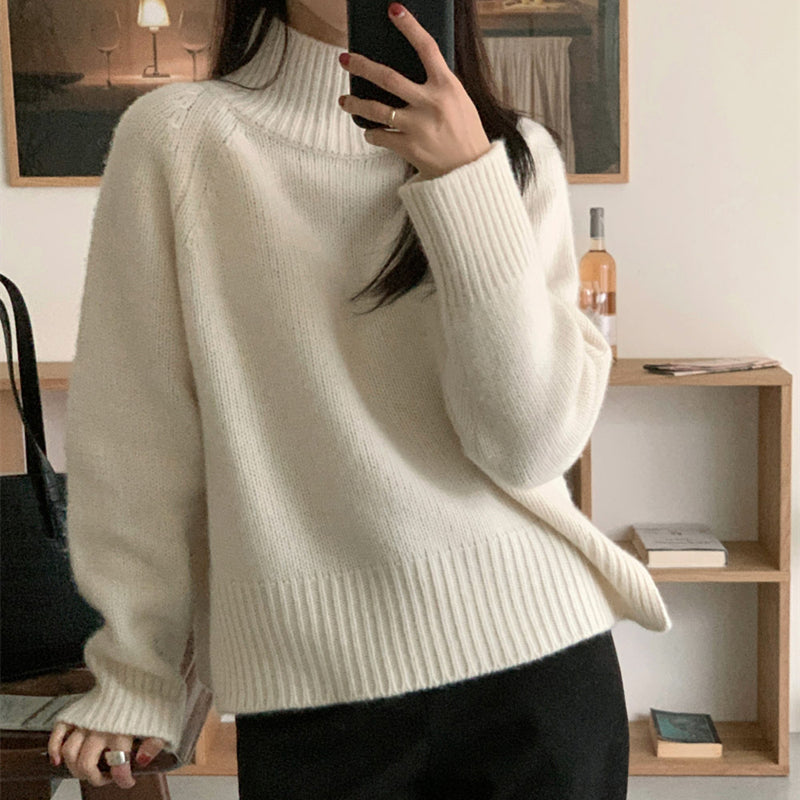 Half High Collar Sweater For Women In Autumn And Winter