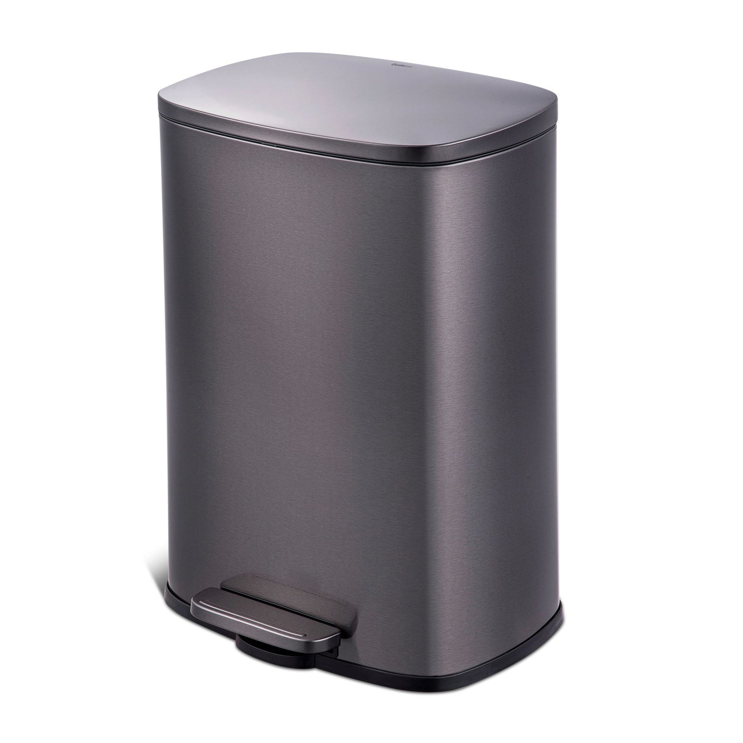 13.2 gallon Trash Can; Stainless Steel Step On Kitchen Garbage Can