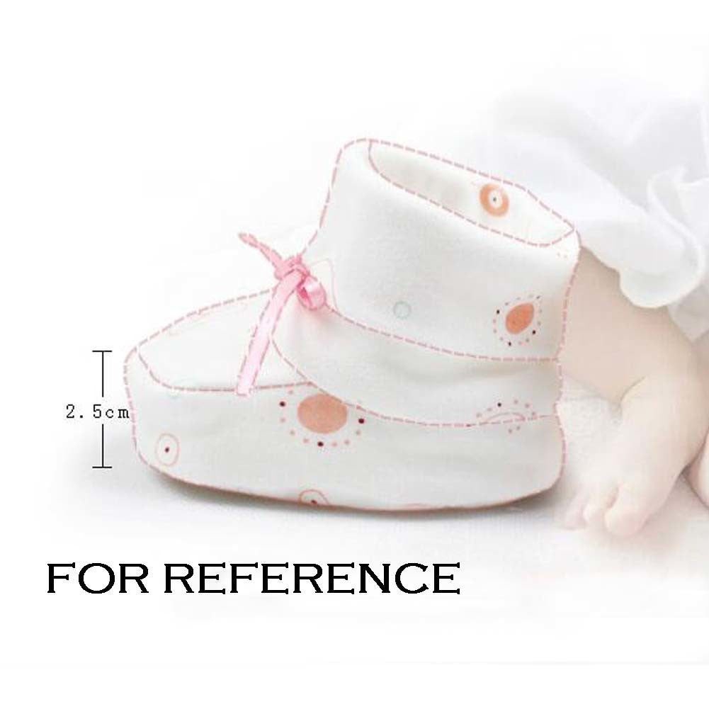 White Double Layer Cotton Soft Sole Baby Shoes Cute Infant Shoes Boy Girl Shoes