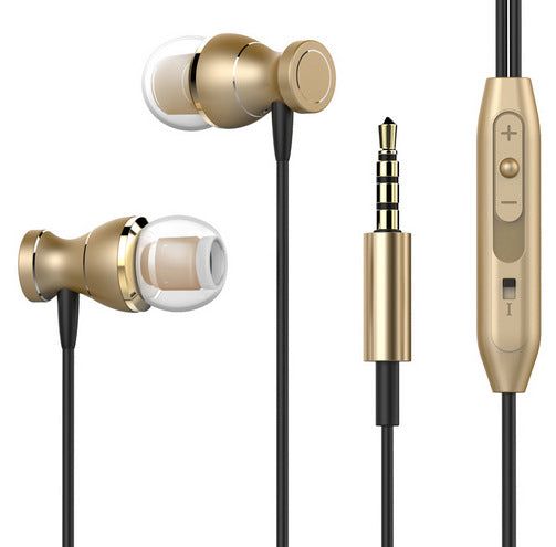 The wire with Maiwan universal bass music have a fever with wheat In-Ear Earphones absorbing new metal magnet magnet