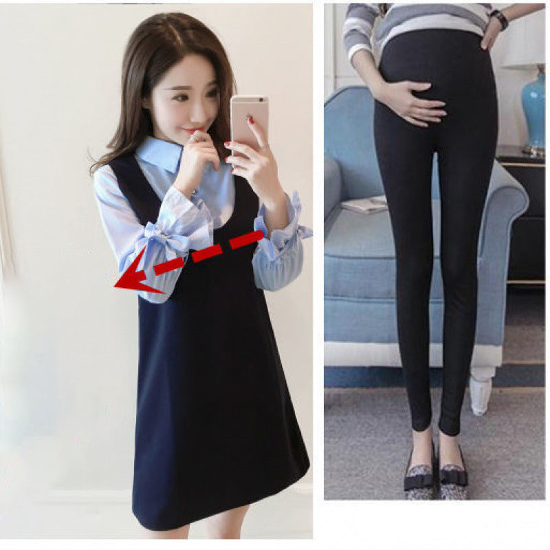 Two-piece Dress Jacket Summer New Maternity Suit Skirt Leggings