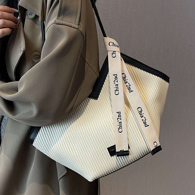 Casual Simple Big Bags For Women Large Capacity Pu Leather Tote Bags Bolsas Para Mujer Fashion Letter Designer Shoulder Handbags