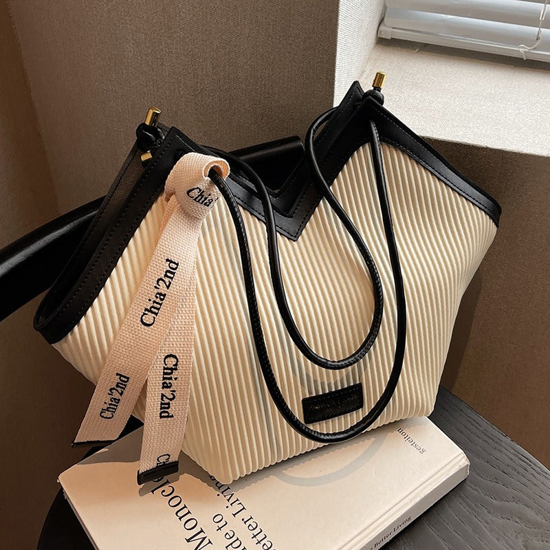 Casual Simple Big Bags For Women Large Capacity Pu Leather Tote Bags Bolsas Para Mujer Fashion Letter Designer Shoulder Handbags