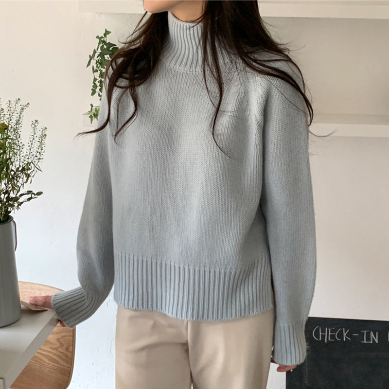 Half High Collar Sweater For Women In Autumn And Winter