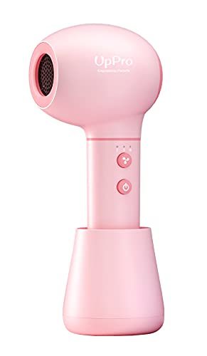 UpPro Gentle Cordless Low Heat/Speed Baby Hair Dryer for Infant; Mini Hair Dryer for Toddler; Baby Butt Blow Dryer for Diaper Rash Prevention; Suits Thin Hair Better(0-3Y Pink)
