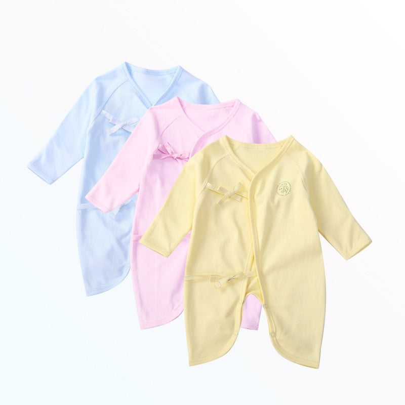 Baby 3-pack Bodysuit Pure Cotton Newborn Children's 0-6 Month Butterfly Romper Creeper